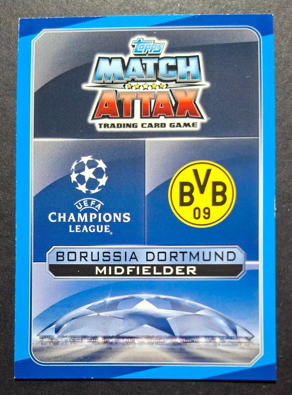 Картка Topps Christian Pulisic / Крістіан Пулишич Боруссія Дортмунд ЛЧ 2016/17 1