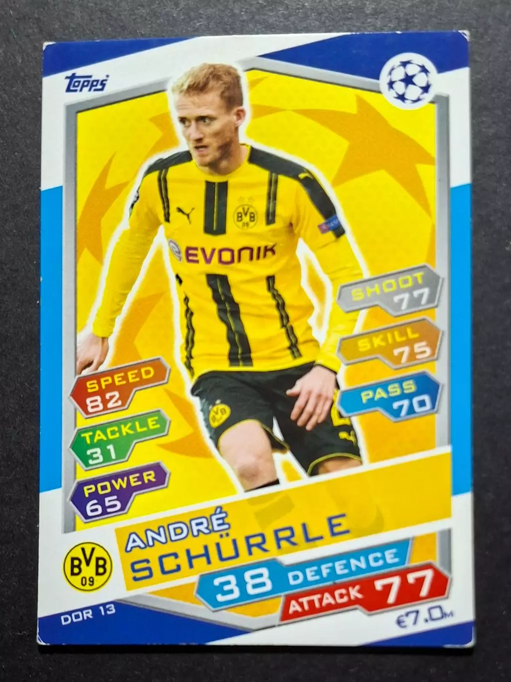 Картка Topps Andre Schurrle / Андре Шюррле Боруссія Дортмунд Ліга Чемпіонів 2016