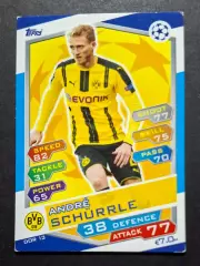 Картка Topps Andre Schurrle / Андре Шюррле Боруссія Дортмунд Ліга Чемпіонів 2016