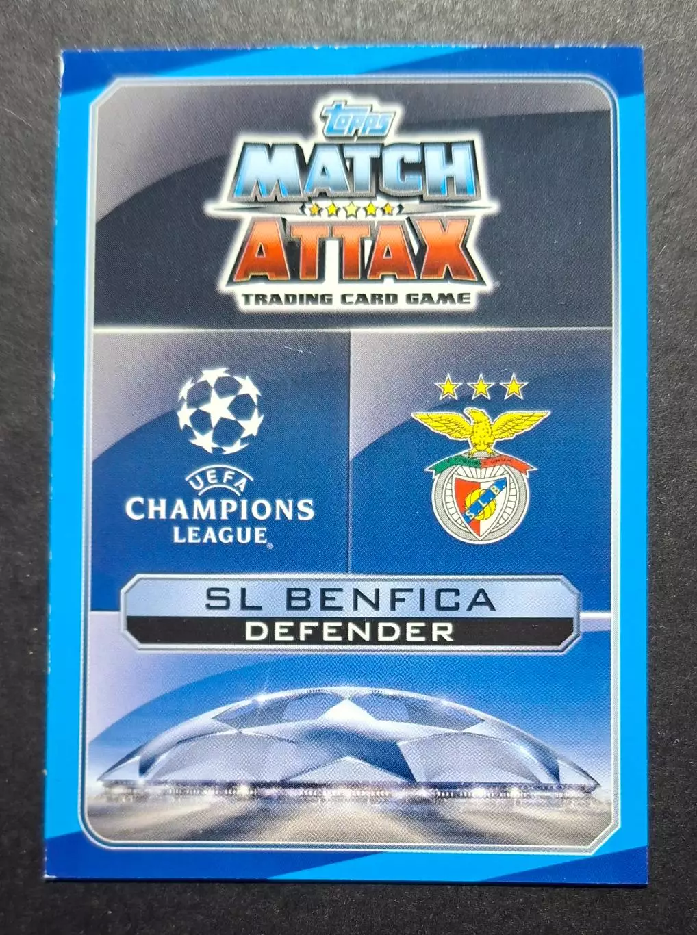 Картка Topps Victor Lindelof / Віктор Ліндельоф Бенфіка Ліга Чемпіонів 2016 / 17 1