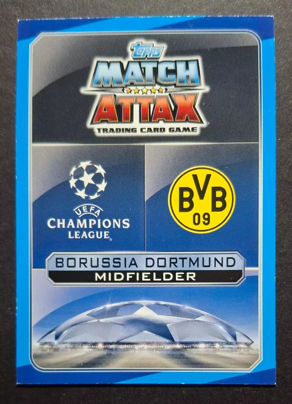 Картка Topps Julian Weigl/ Юліан Вайгль Боруссія Дортмунд Ліга Чемпіонів 2016/17 1