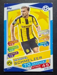 Картка Topps Marcel Schmelzer / Марцел Шмельцер Боруссія Дортмунд ЛЧ 2016/17