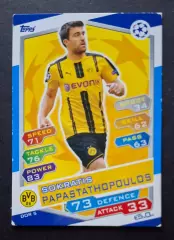 Картка Topps Sokratis Papastathopoulos / Сократіс Папастатопулос Боруссія Д 2016