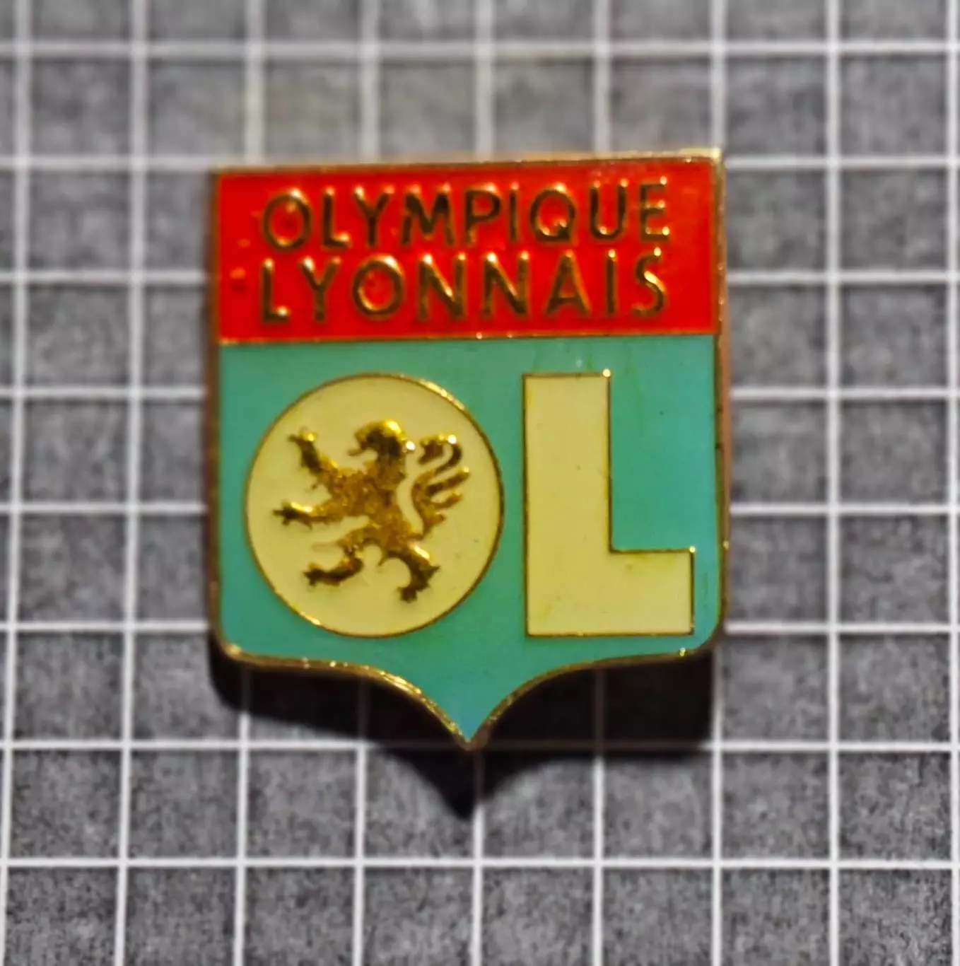 Знак футбол Олімпік Ліон Франція 1