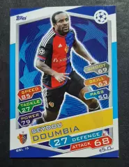 Картка Topps Seydou Doumbia / Сейду Думбія Базель Швейцарія Ліга Чемпіонів 2016