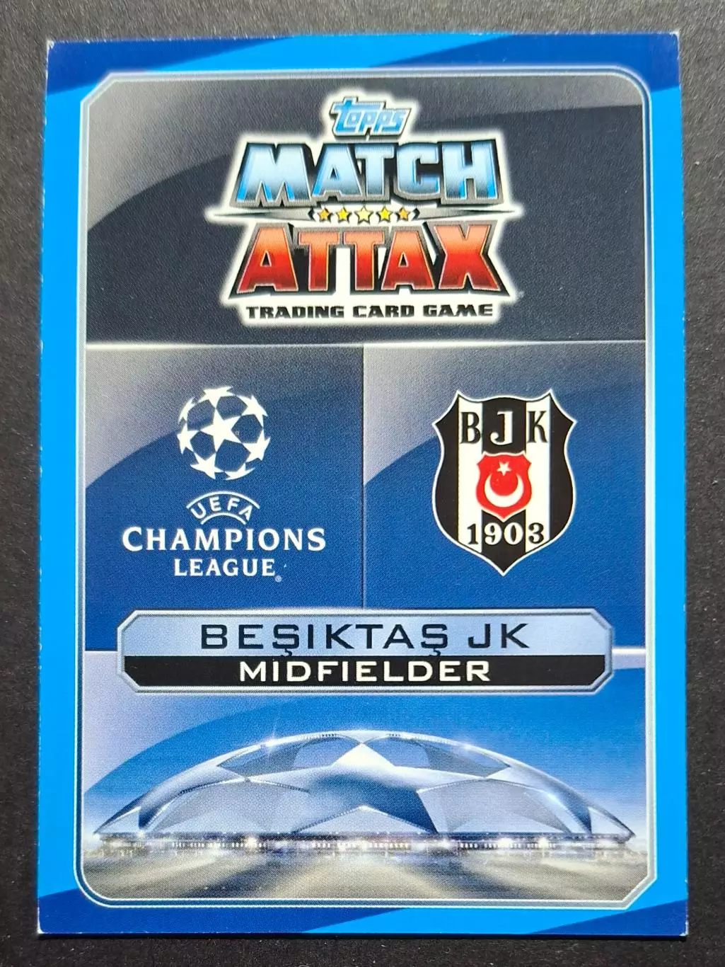 Картка Topps Aras Ozbiliz / Арас Озбіліз Бешикташ Туреччина Ліга Чемпіонів 2016 1