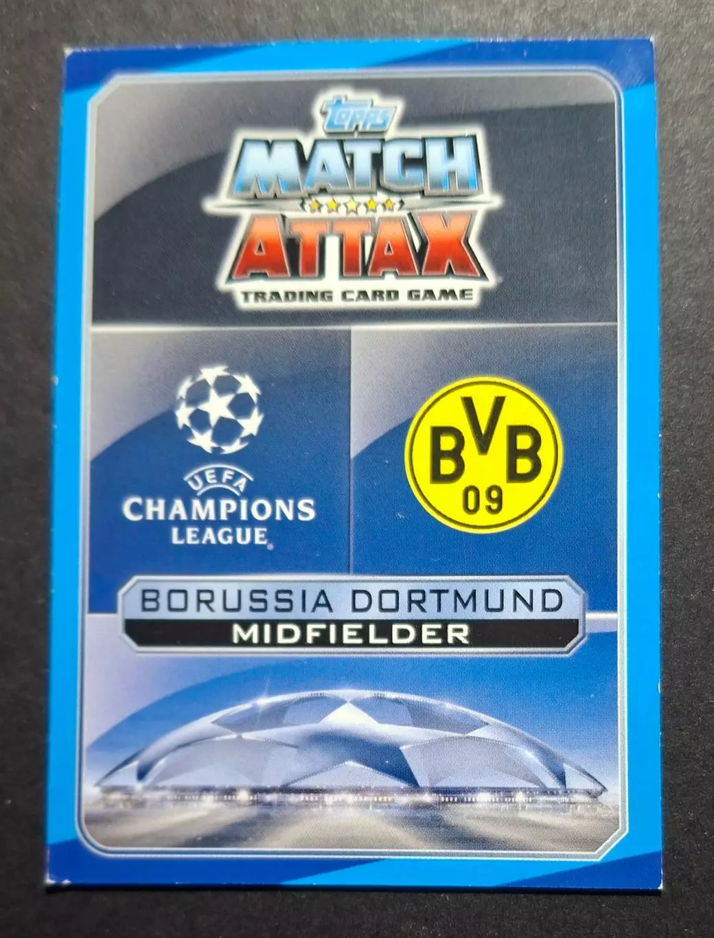 Картка Topps Sebastian Rode / Себастьян Роде Боруссія Дортмунд ЛЧ 2016/17 1