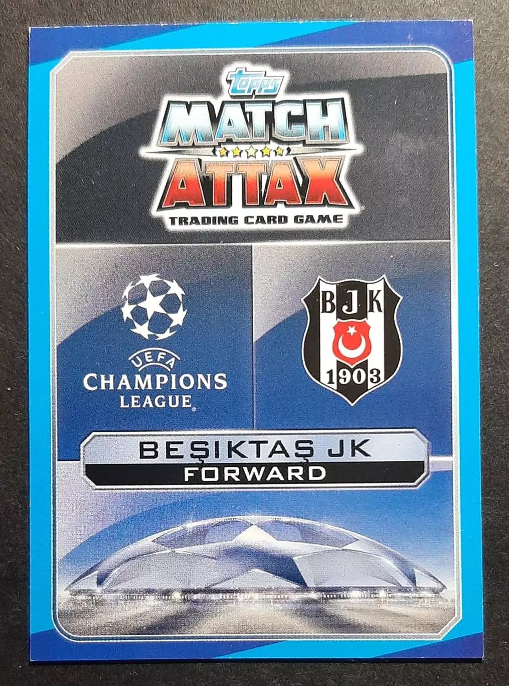 Картка Topps Omer Sismanoglu / Емер Шішманоглу Бешикташ Туреччина ЛЧ 2016/17 1