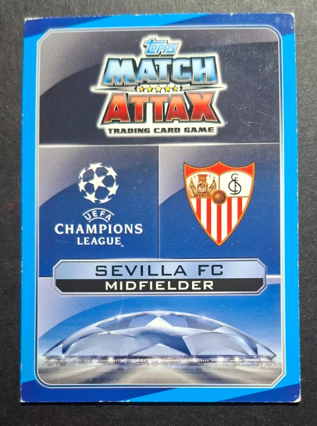 Картка Topps Steven N'Zonzi / Стівен Н'Зонзі Севілья Іспанія Ліга Чемпіонів 2016 1