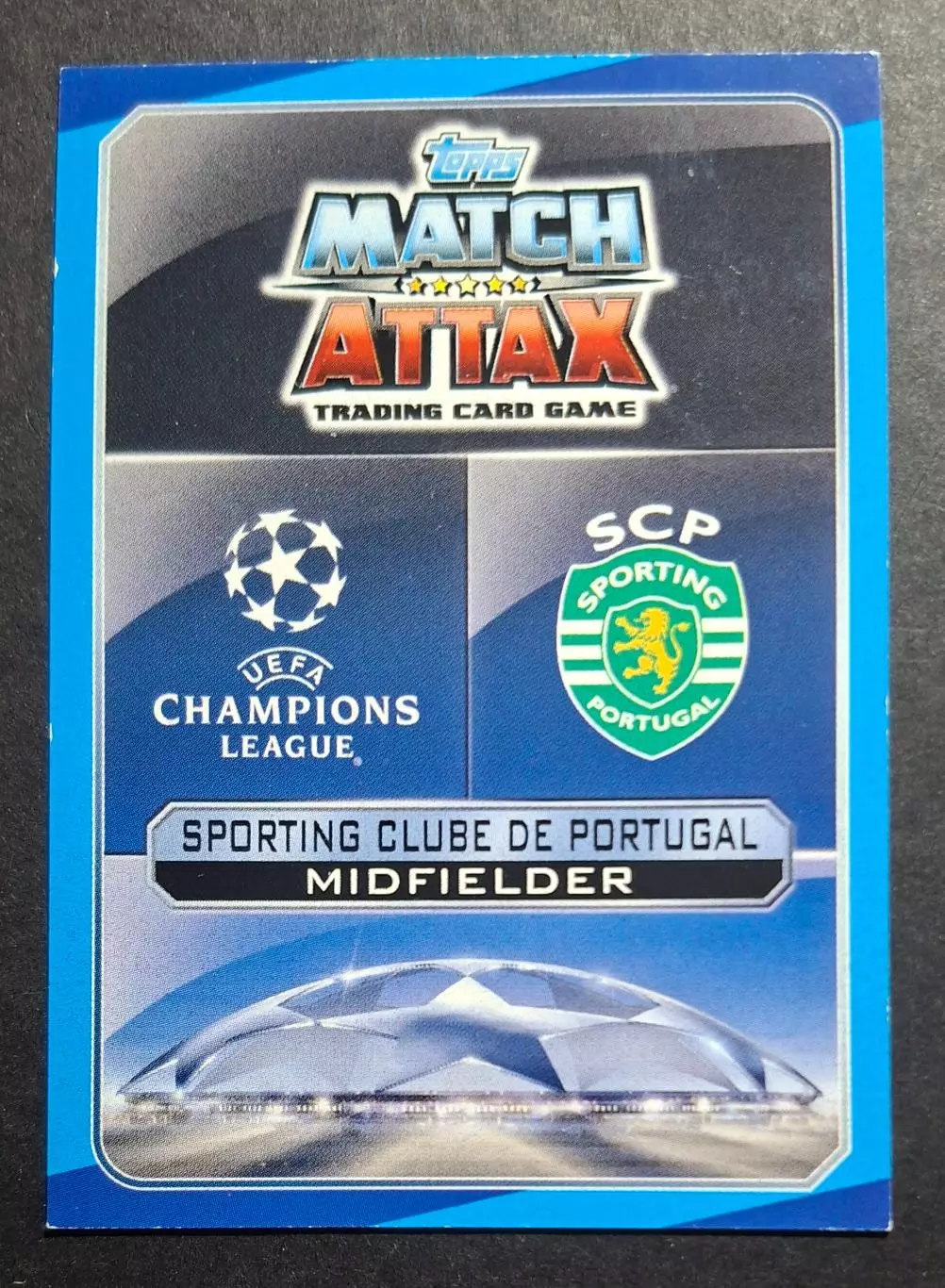 Картка Topps Adrien Silva / Адріен Сілва Спортінг Португалія Ліга Чемпіонів 2016 1