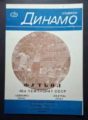 Динамо Київ - Нефтчі Баку 05.10.1982 Дублюючі склади