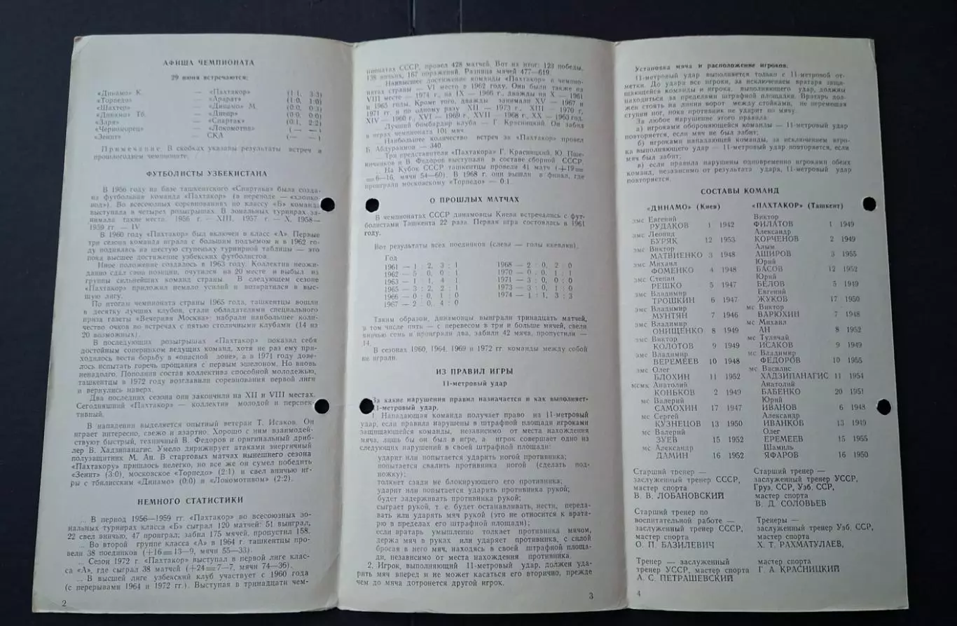 Динамо Київ - Пахтакор Ташкент 29.06.1975 2