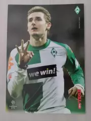 Постер из журнала Весь футбол. Мирослав Клозе