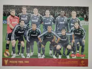 Постер из журнала Весь футбол. Реал Испания/Олимпиакос Греция 2008