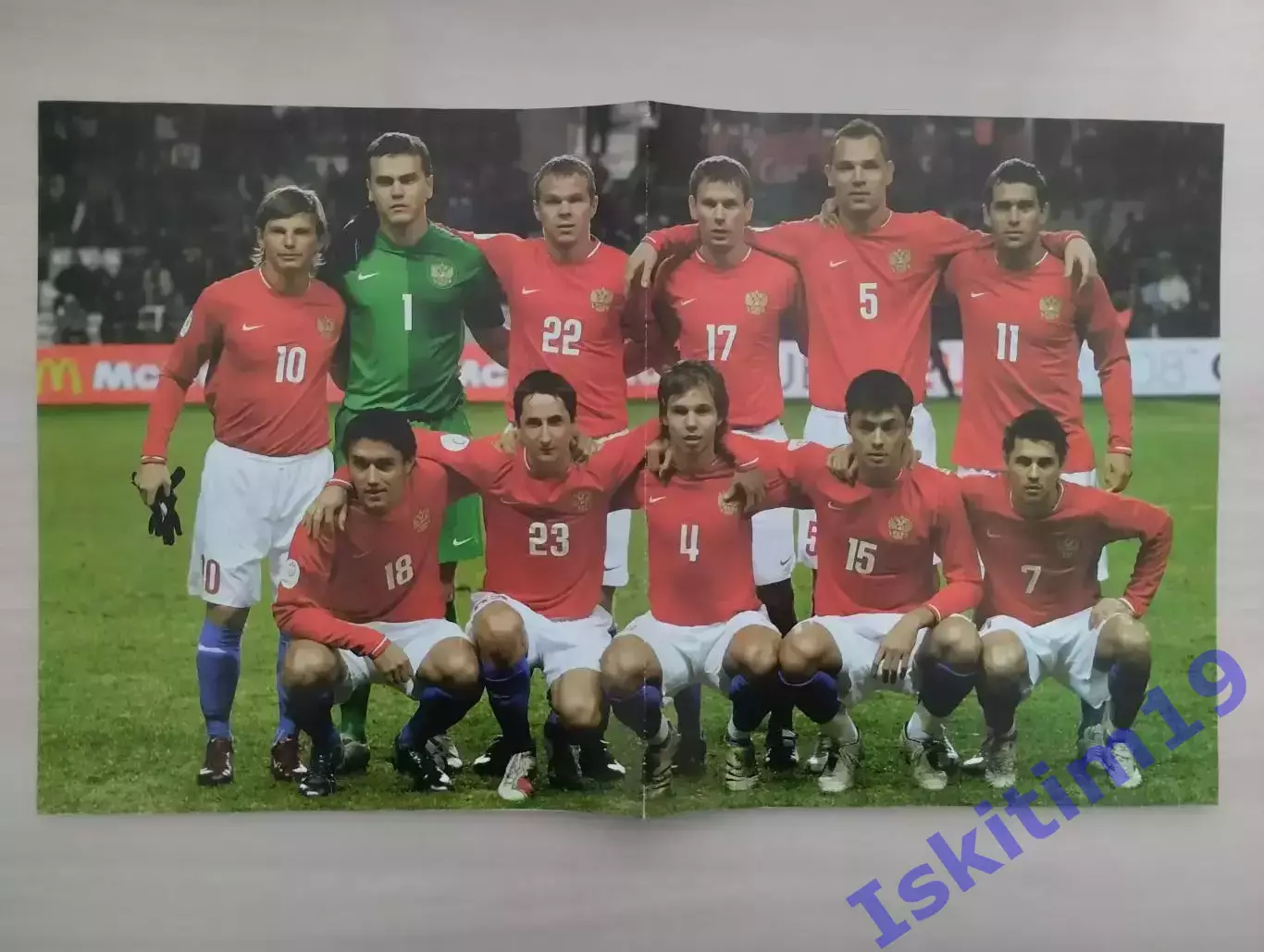 Плакат. Сборная России по футболу 2008
