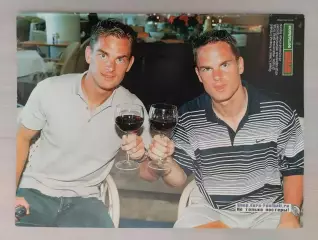 Постер из журнала Мировой футбол. Франк и Рональд де Буры