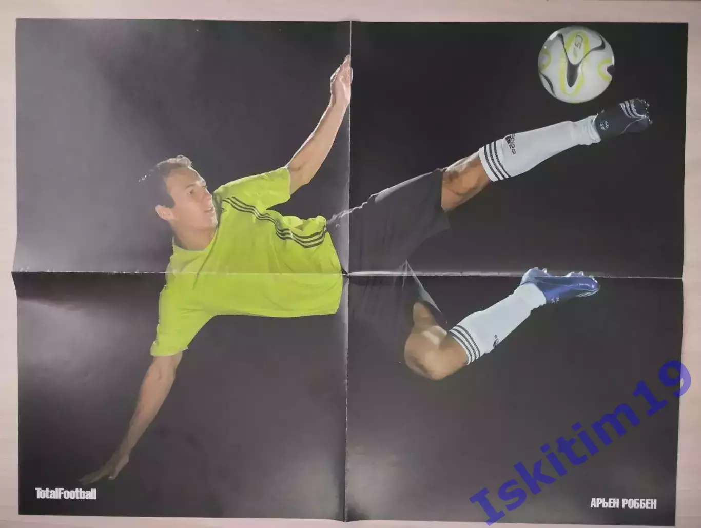 Плакат TotalFootball. Арьен Роббен/Дидье Дрогба/Джон Терри/Михаэль Баллак 1