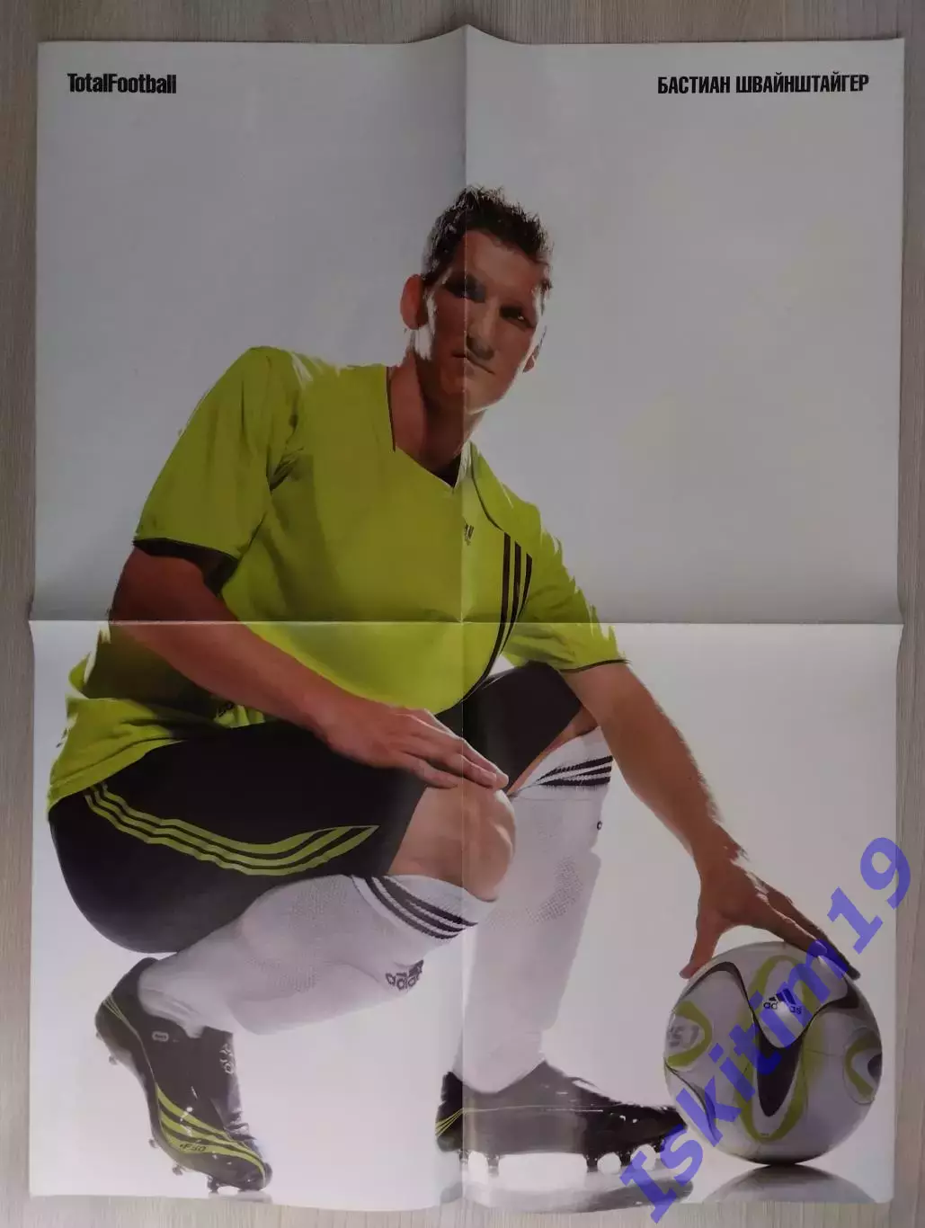 Плакат TotalFootball. Бастиан Швайнштайгер