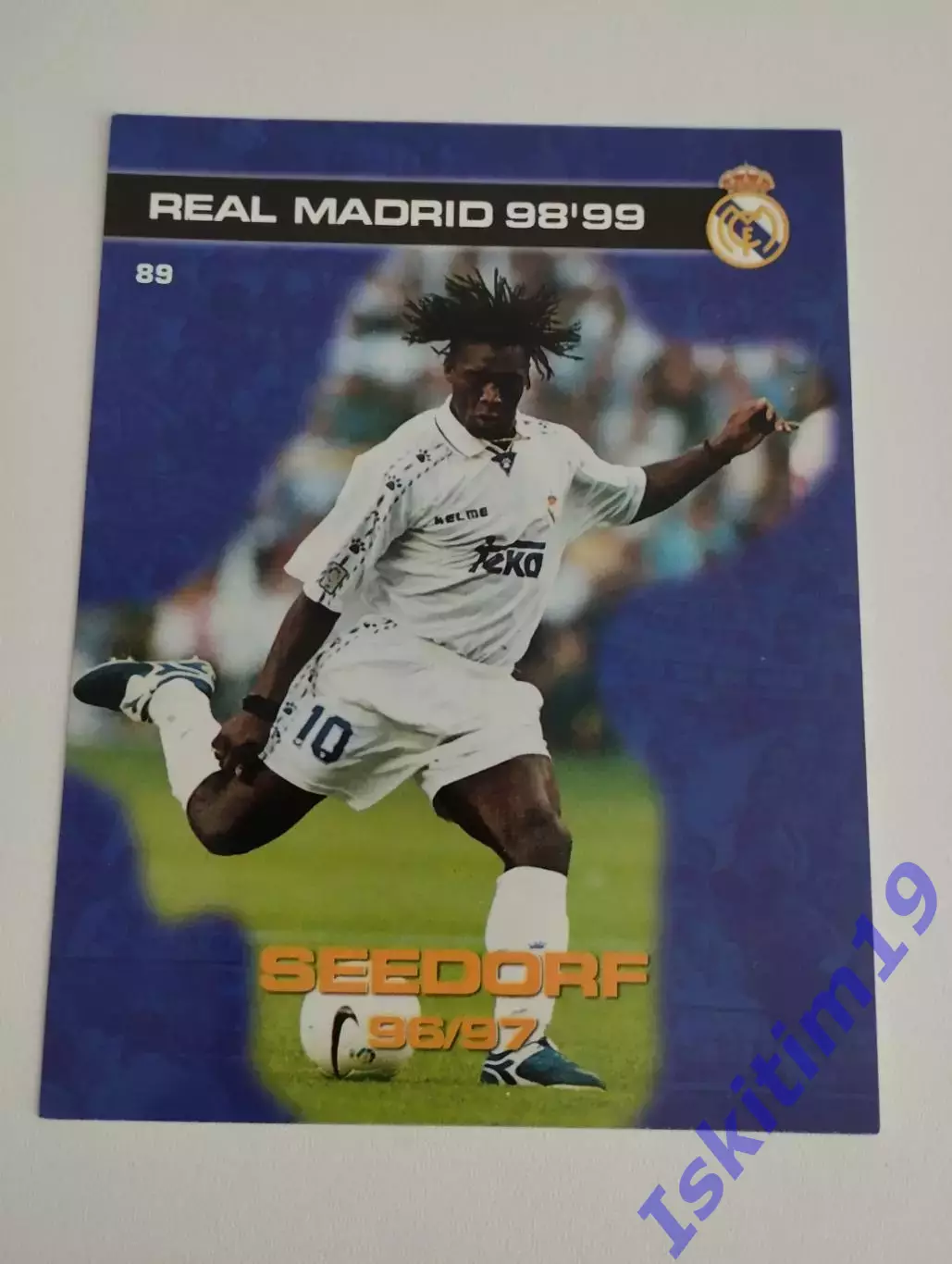 Карточка № 89 Зеедорф. PANINI Реал Мадрид 1998-1999