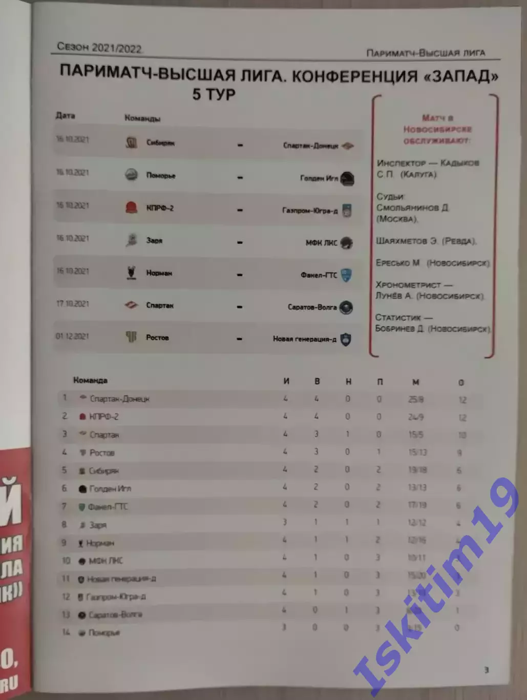 Высшая лига. Сибиряк Новосибирск - Спартак-Донецк Ростовская область. 16.10.2021 1