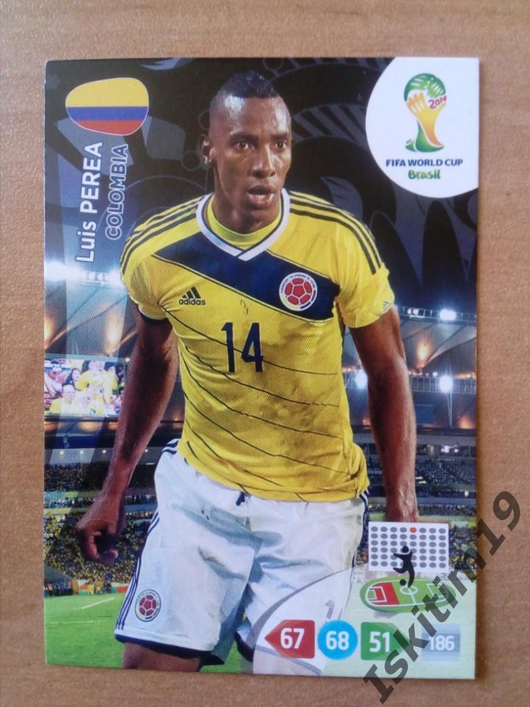 Карточка PANINI Чемпионат Мира 2014 Adrenalyn XL Luis Perea Луис Переа Colombia