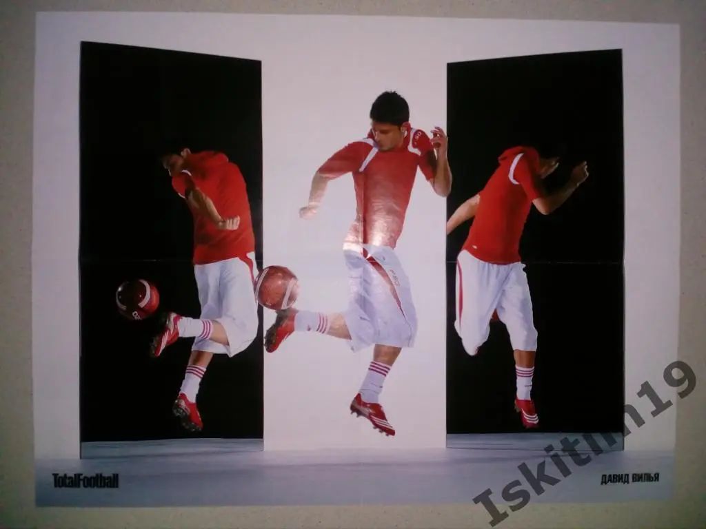 Плакат TotalFootball Джибриль Сиссе/Давид Вилья 1