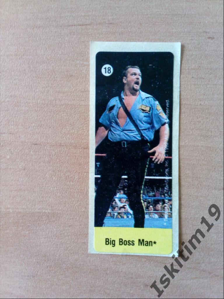 Вкладыш наклейка Big Boss Man # 18
