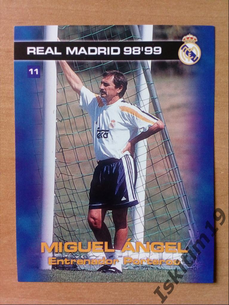 Miguel Angel 11. PANINI Реал Мадрид 1998-1999. Фотокарточки