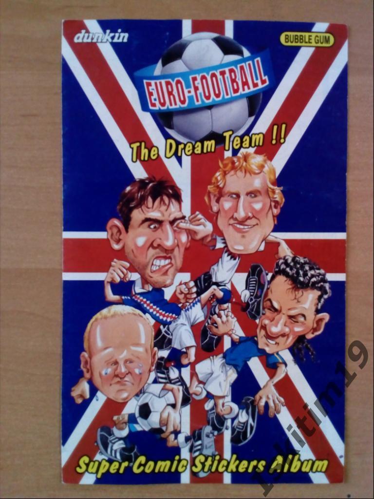 Альбом для наклеек (частично заполнен 16/36) Euro-Football dunkin