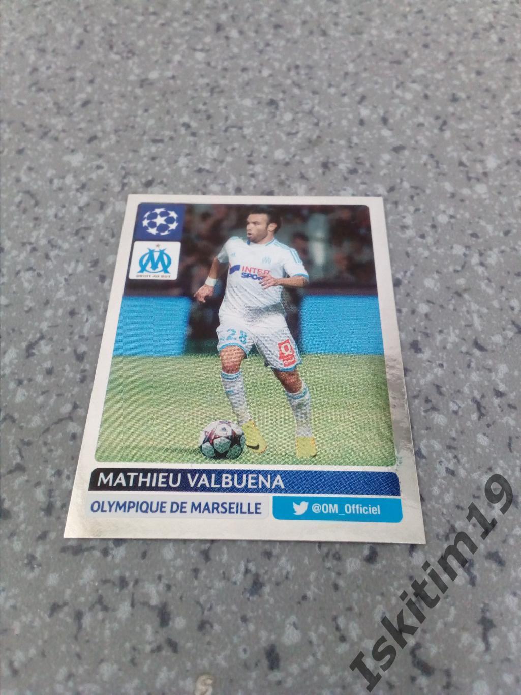Наклейка PANINI Лига Чемпионов УЕФА 2013-2014 № 315 Mathieu Valbuena Вальбуэна
