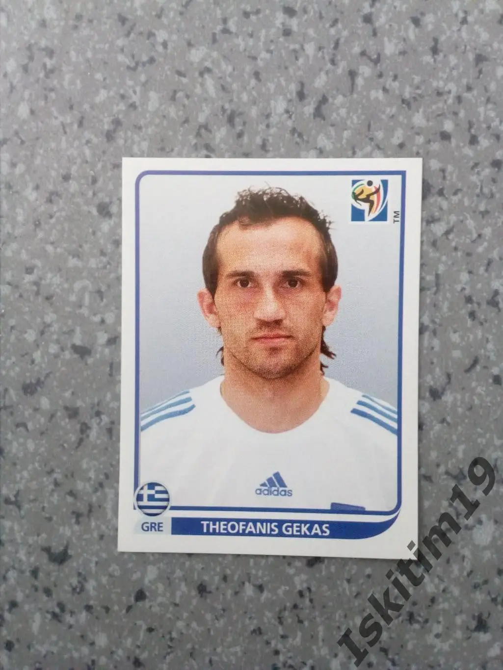 Наклейка PANINI Чемпионат Мира 2010 № 179 Theofanis Gekas Гекас