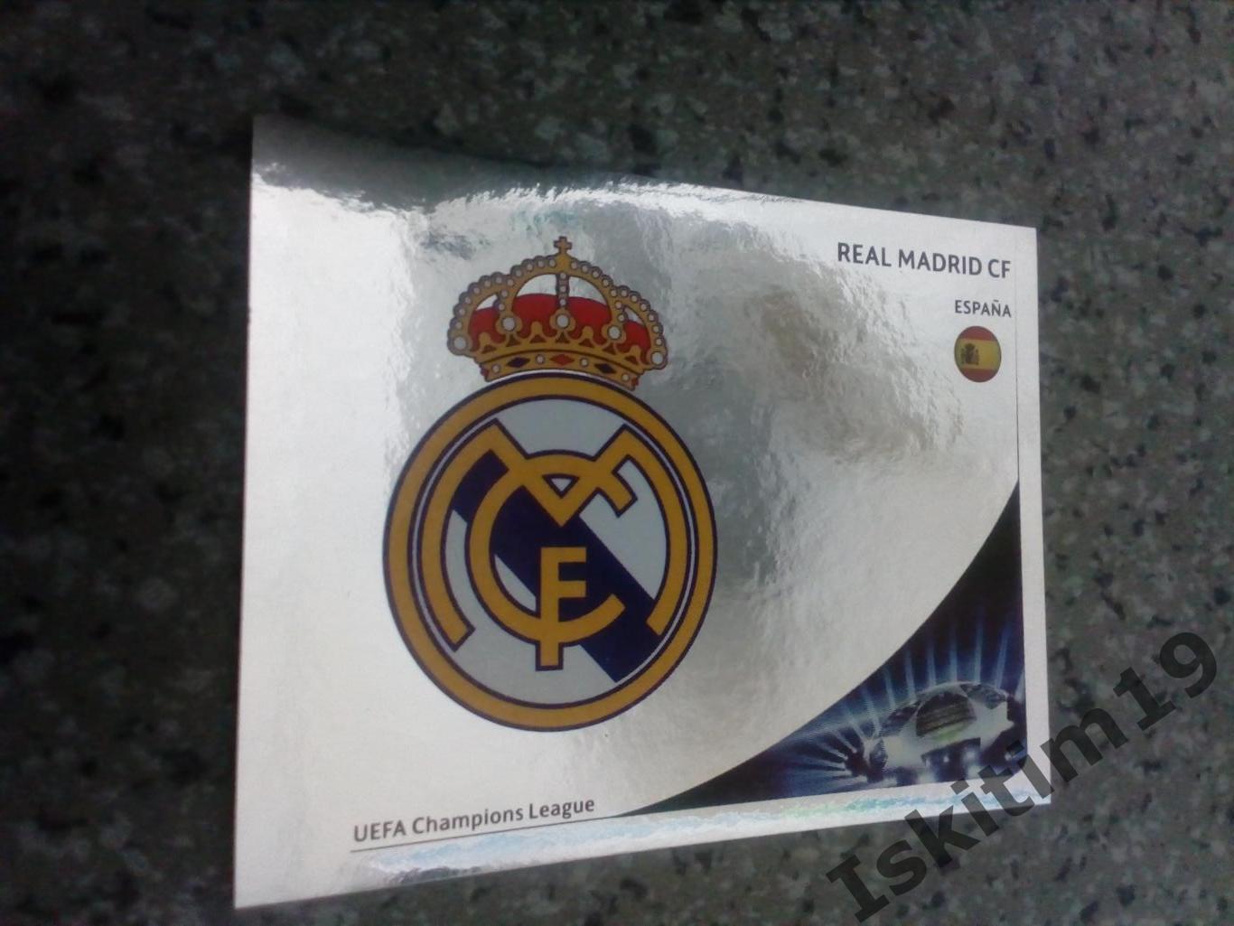 Наклейка PANINI Лига Чемпионов УЕФА 2012-2013 № 228 Real Madrid Реал Мадрид герб