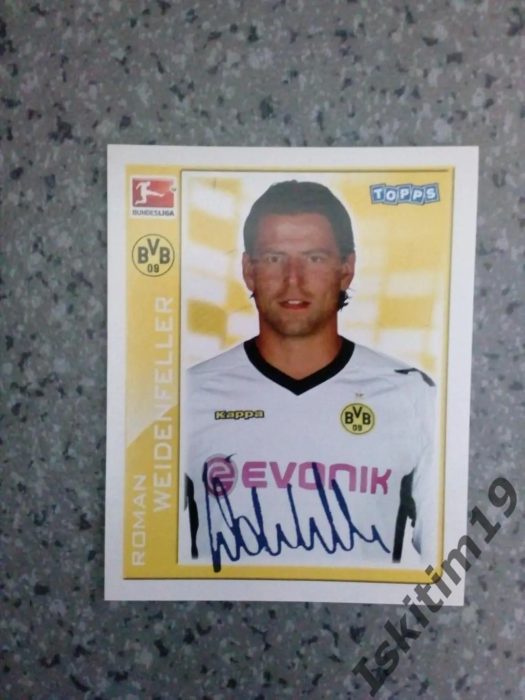 Наклейка TOPPS Бундеслига 2010-2011 № 29 Roman Weidenfeller Вайденфеллер