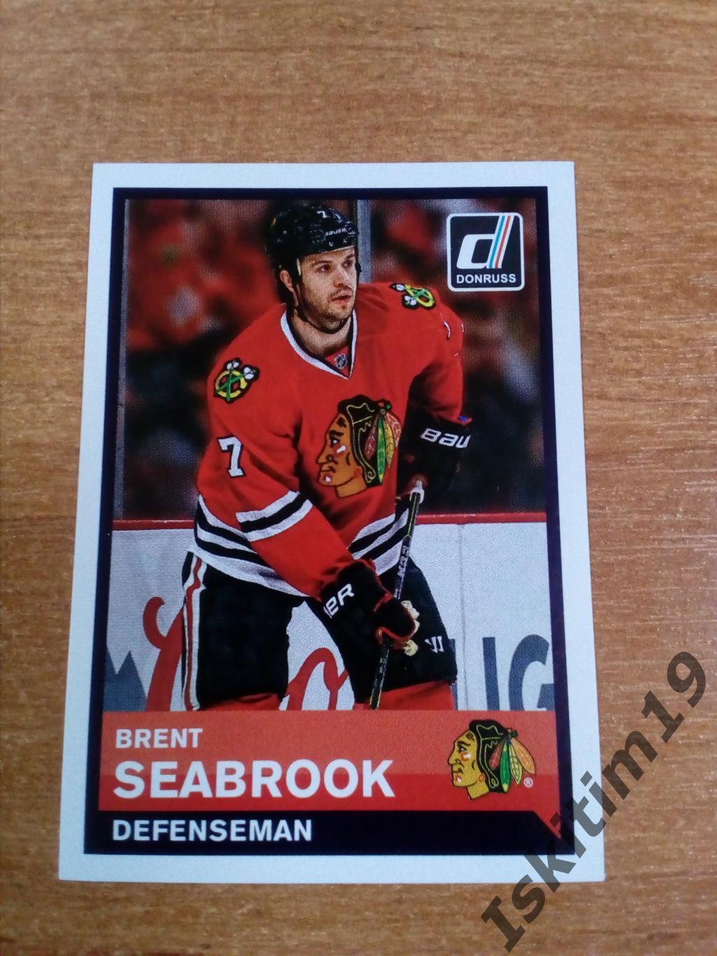 Наклейка PANINI NHL 2015-2016 № 283 Brent Seabrook Сибрук