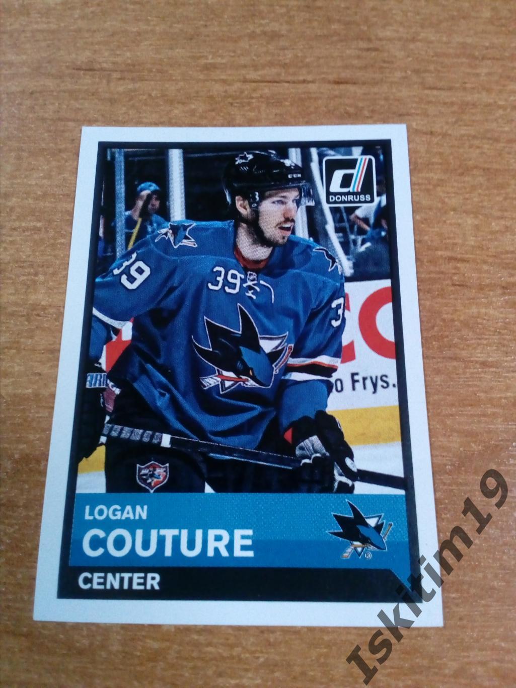 Наклейка PANINI NHL 2015-2016 № 382 Logan Couture Кутюр