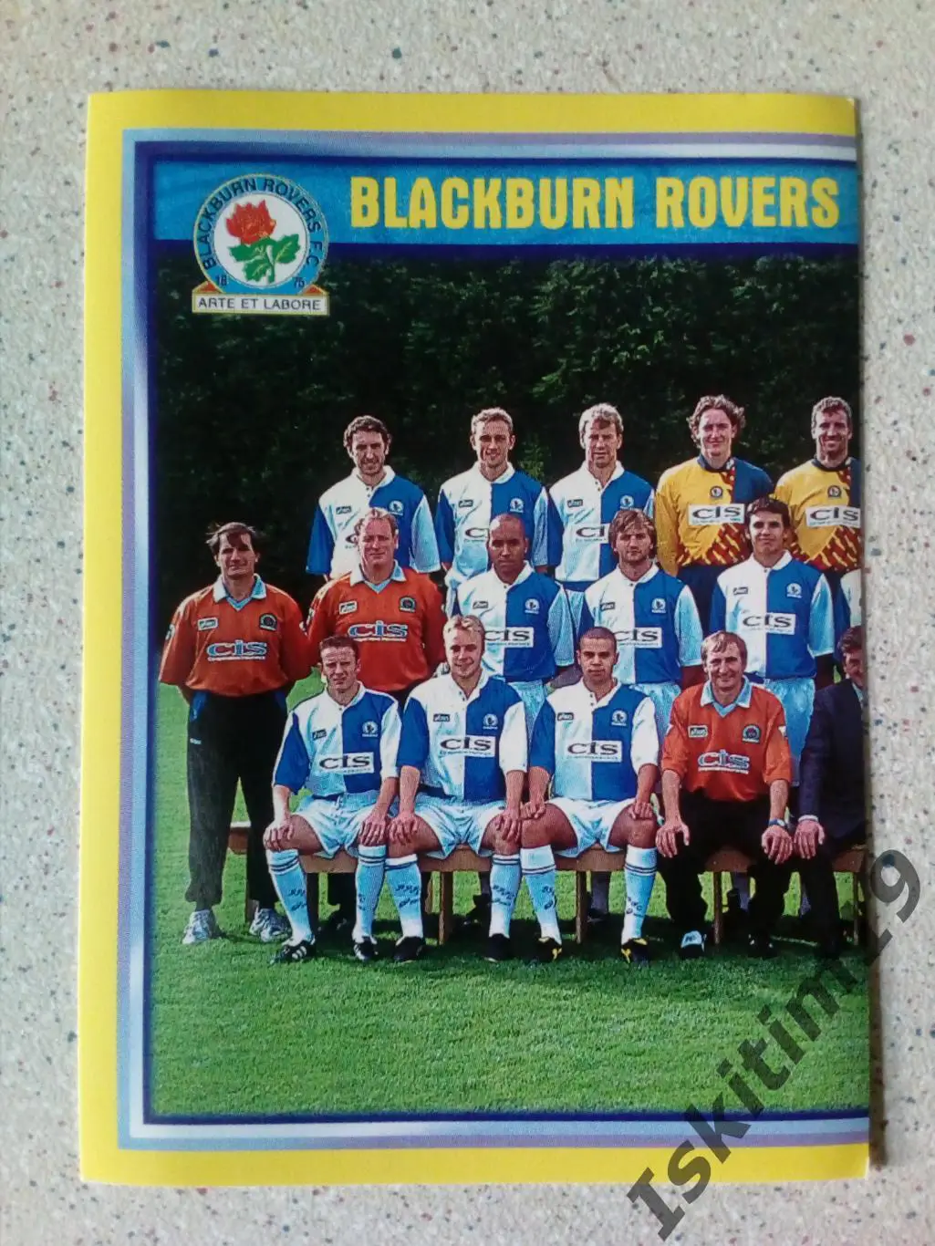 Наклейка MERLIN Английская Премьер-Лига 1997-1998 № 77 Team Blackburn Блэкберн