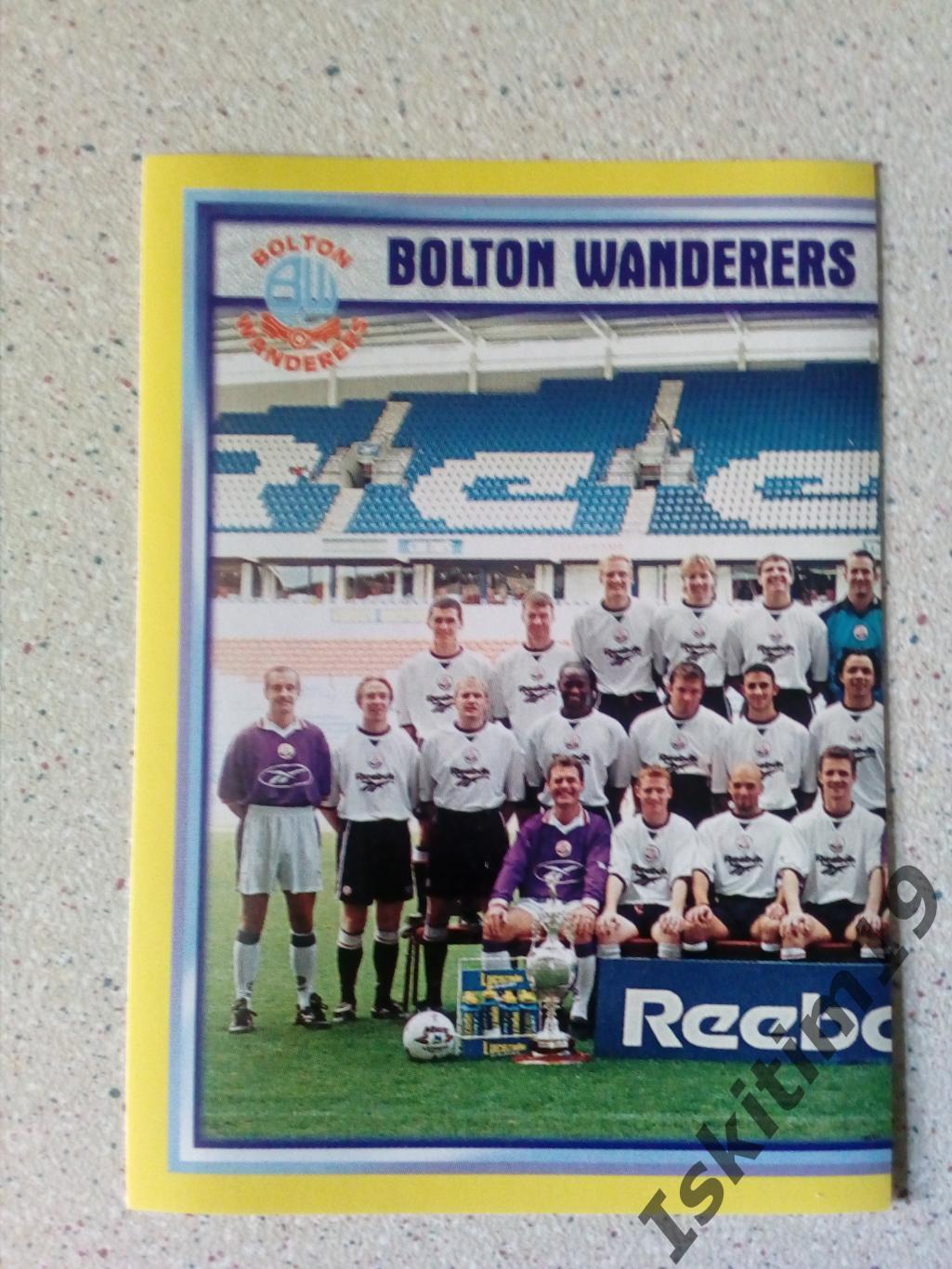 Наклейка MERLIN Английская Премьер-Лига 1997-1998 № 101 Team Bolton Болтон