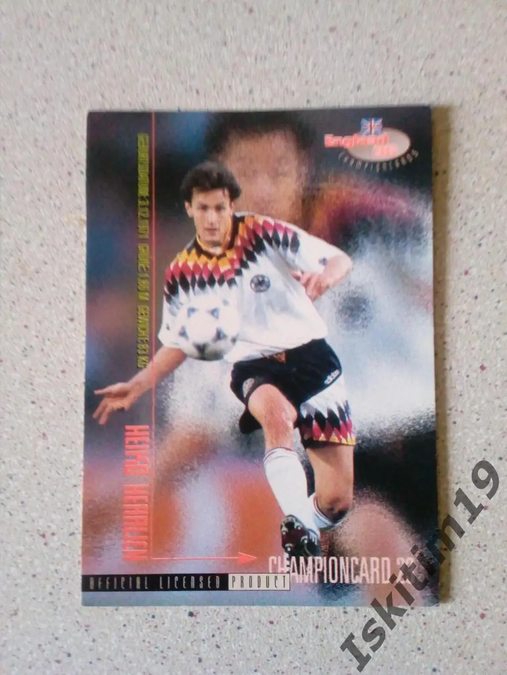 Карточка PANINI Championcards / ran England 1996 № 23 Heiko Herrlich Херрлих
