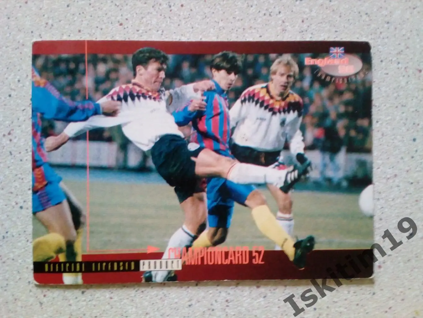 Карточка PANINI Championcards / ran England 1996 № 52 Der weg nach England