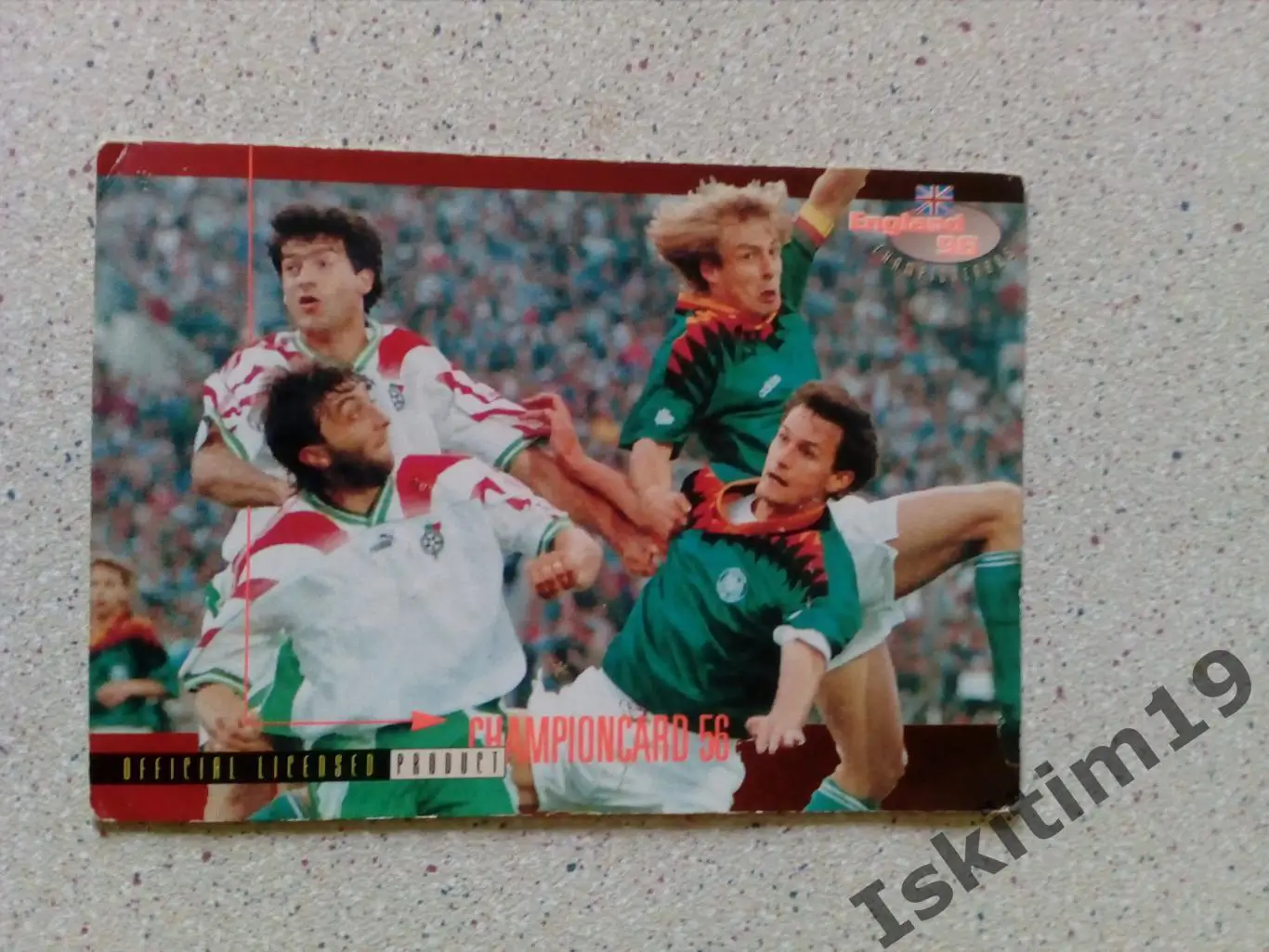 Карточка PANINI Championcards / ran England 1996 № 56 Der weg nach England