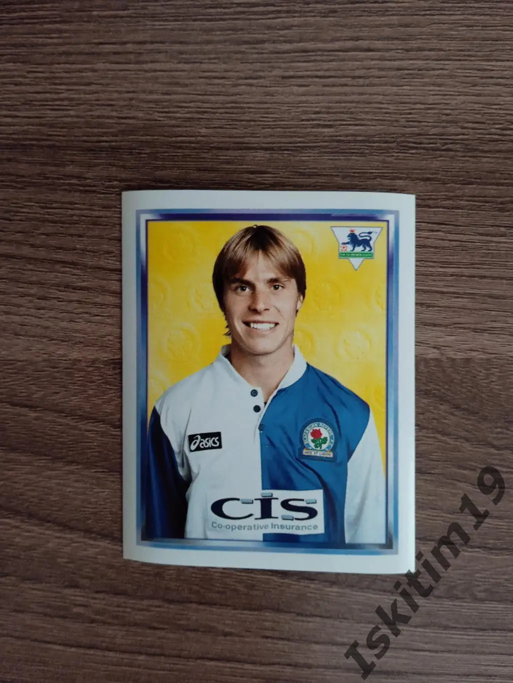 Наклейка MERLIN Английская Премьер-Лига 1997-1998 № 91 Flitcroft Флиткрофт