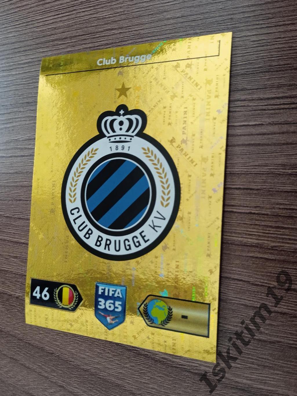 Наклейка PANINI FIFA 365: 2022-2023 № 28 Logo Brugge Логотип Брюгге