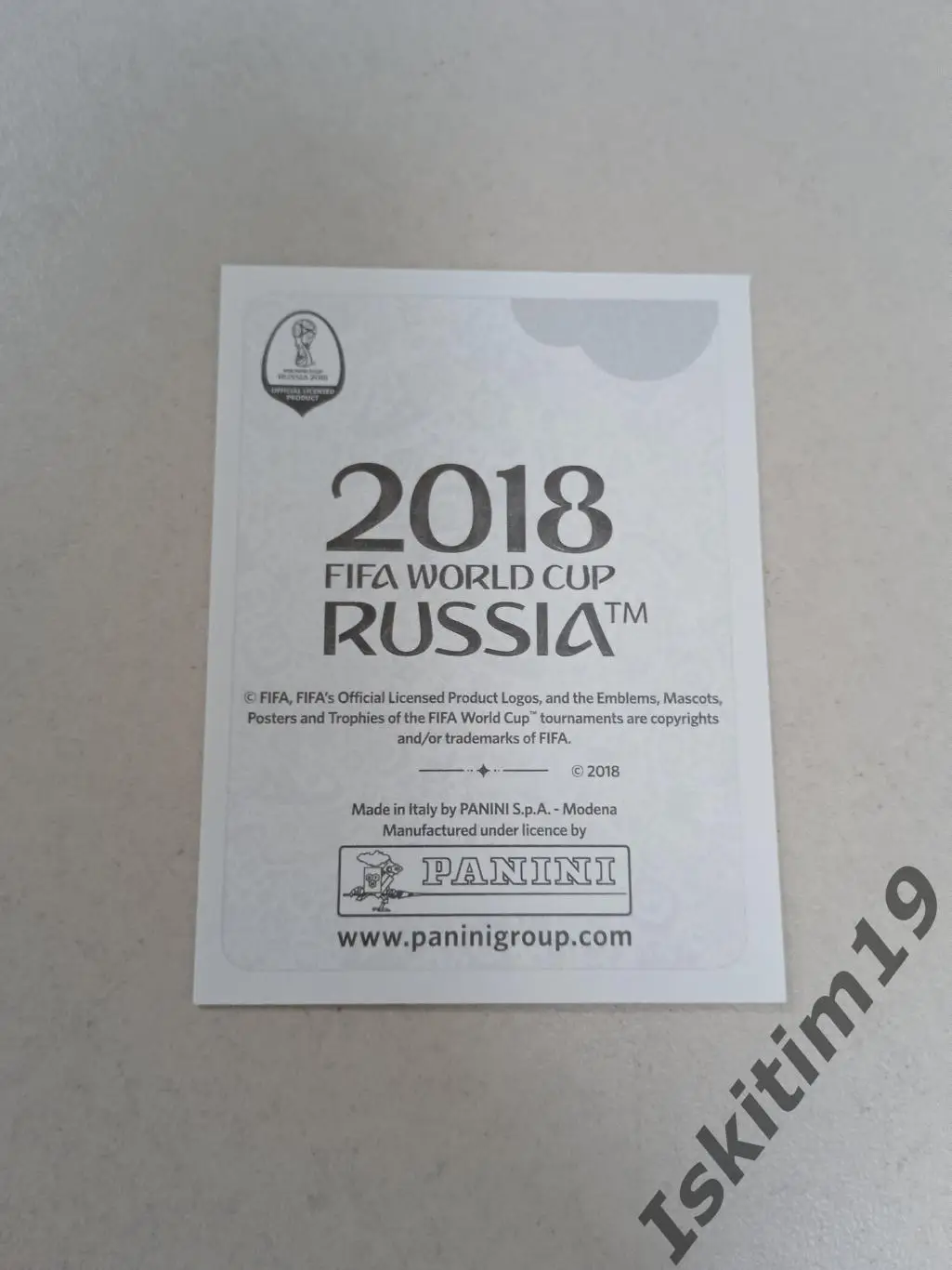 Наклейка PANINI Чемпионат мира 2018 № 139 Sergio Ramos Серхио Рамос 1