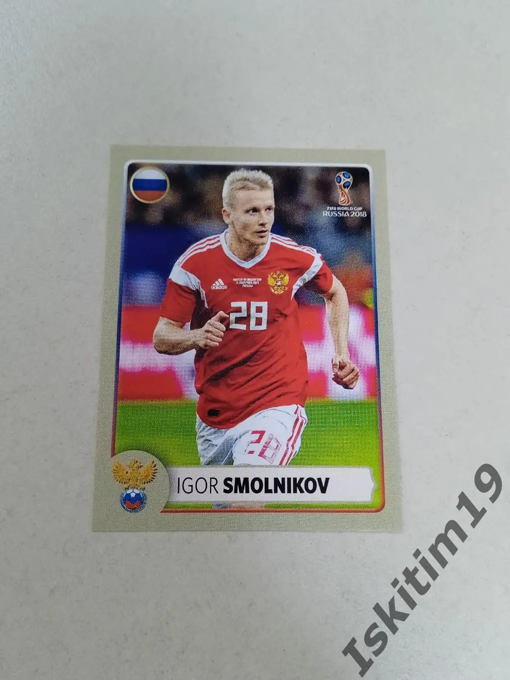 Наклейка PANINI Чемпионат мира 2018 № М2 Smolnikov Смольников