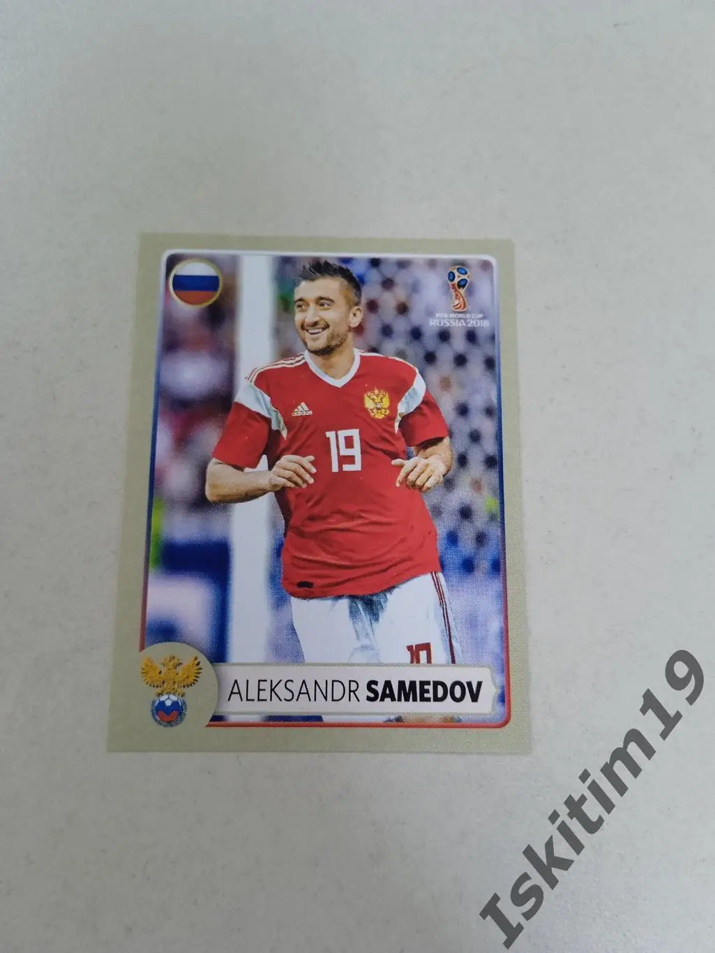 Наклейка PANINI Чемпионат мира 2018 № М6 Samedov Самедов