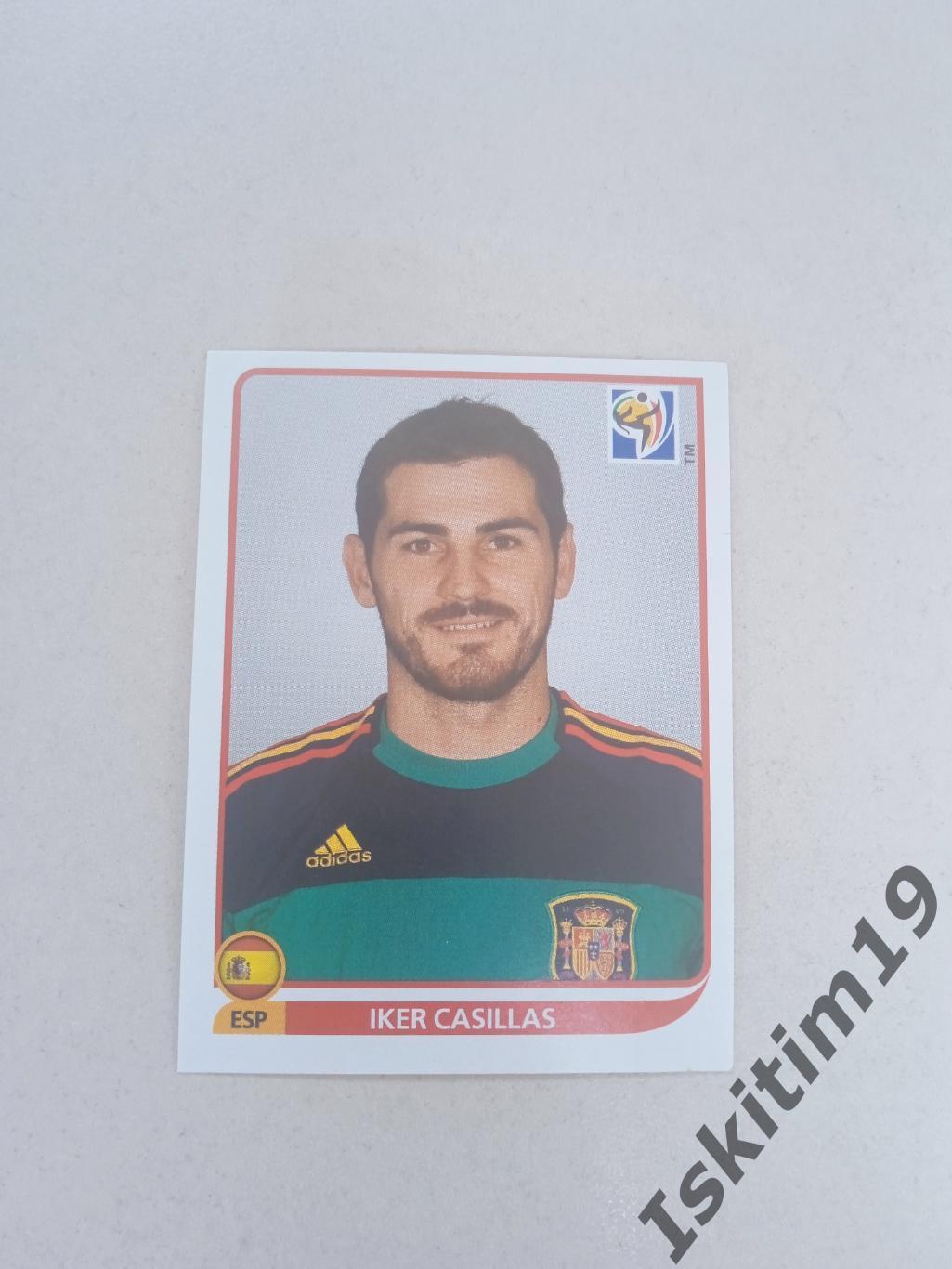 Наклейка PANINI Чемпионат Мира 2010 № 564 Iker Casillas Икер Касильяс