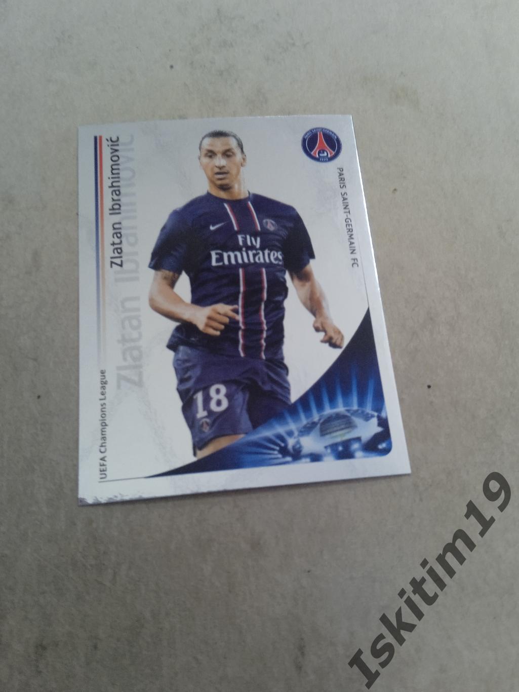 Наклейка PANINI Лига Чемпионов УЕФА 2012-2013 № 65 Ibrahimovic Ибрагимович