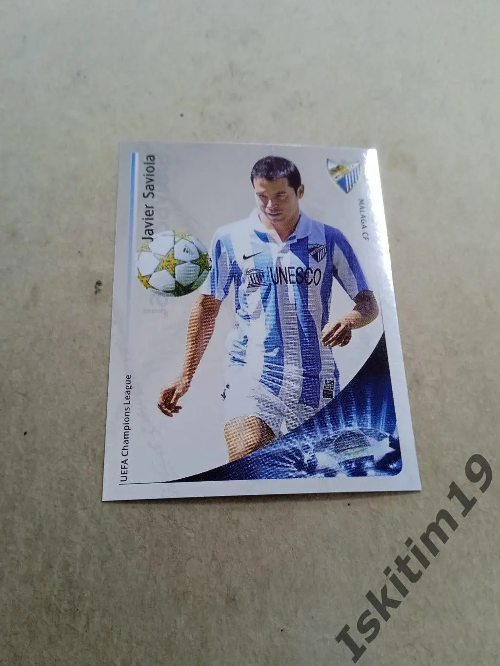 Наклейка PANINI Лига Чемпионов УЕФА 2012-2013 № 227 Saviola Савиола