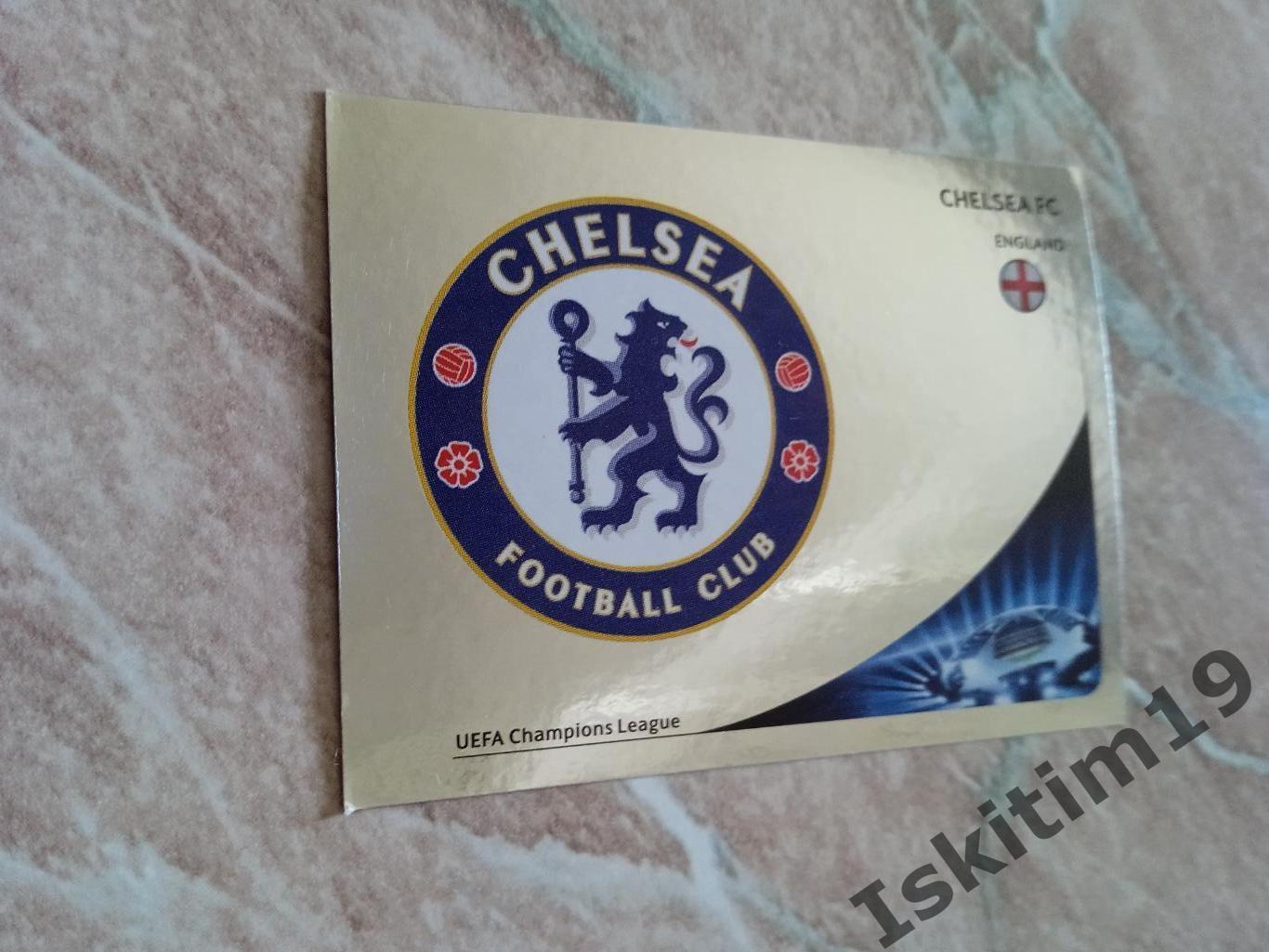 Наклейка PANINI Лига Чемпионов УЕФА 2012-2013 № 300 Chelsea FC Челси герб