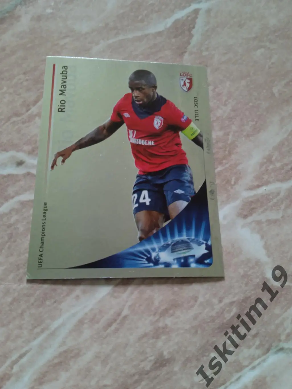 Наклейка PANINI Лига Чемпионов УЕФА 2012-2013 № 425 Rio Mavuba Рио Мавуба